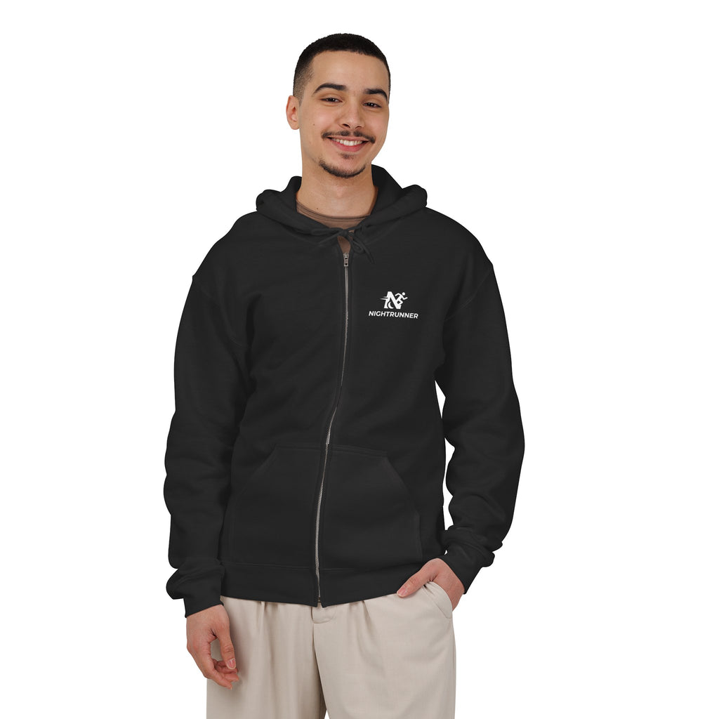 Veste zippee Shadow Nightrunner noire vue de face